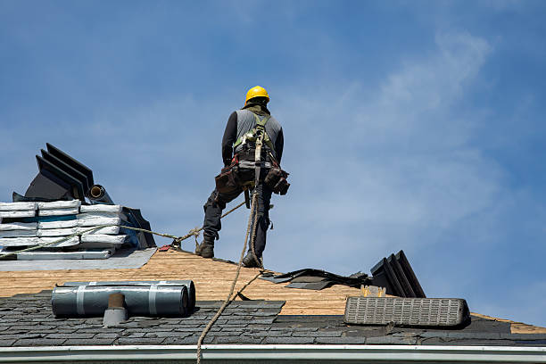 Professional Flat Roof Repair technician working in Essig, MN
